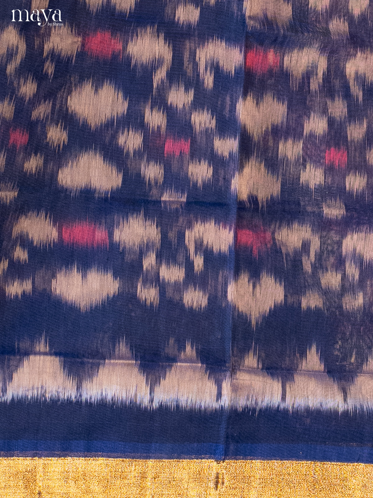 Blue -Pochampally Salwar Unstitch