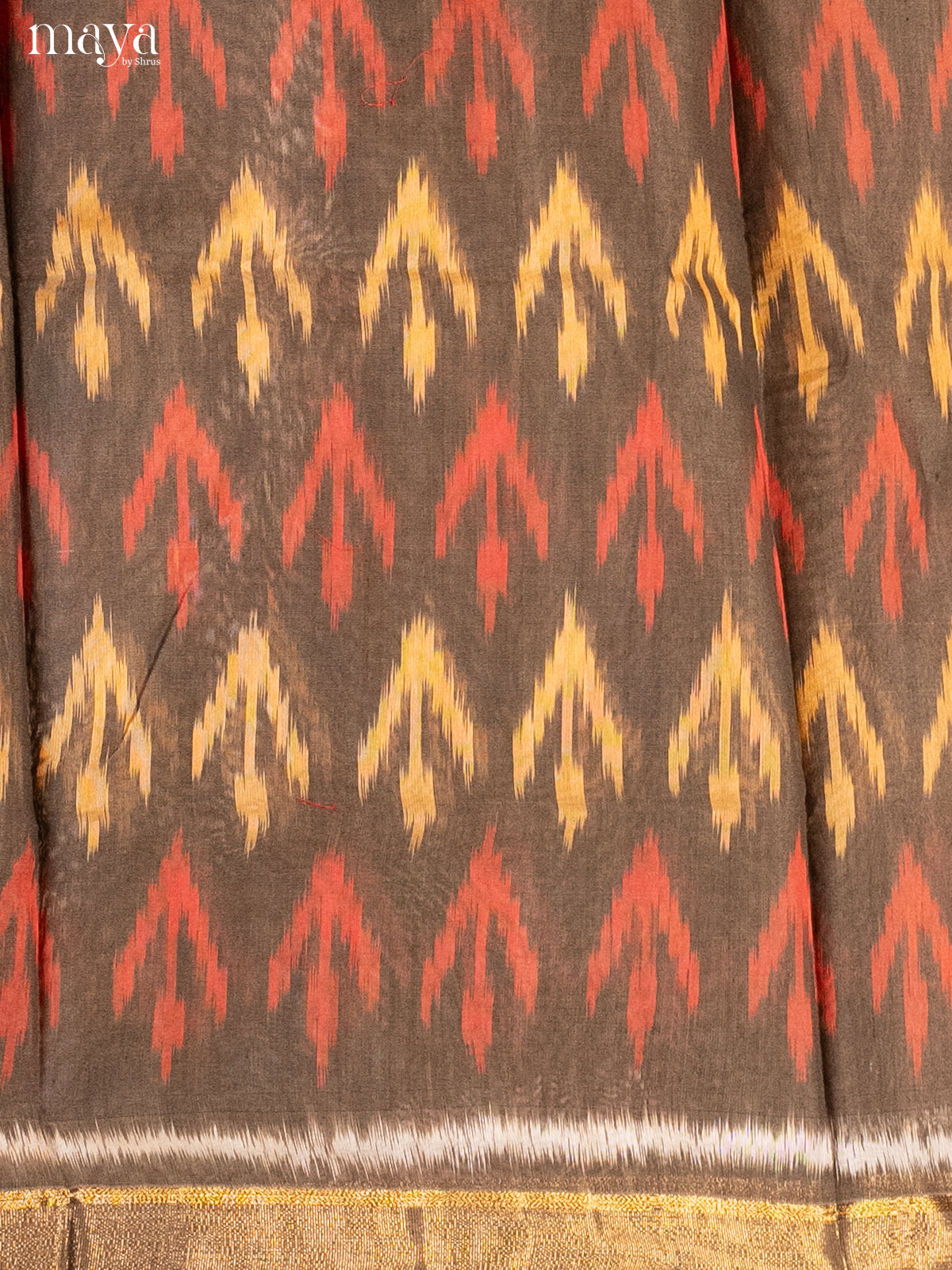 Grey & Brick -Pochampally Salwar Unstitch