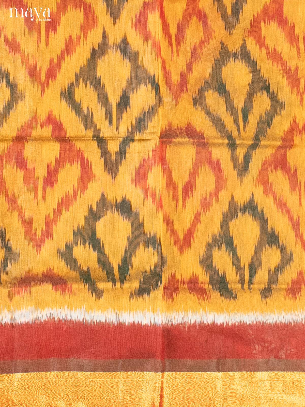 Mustard & Mauve-Pochampally Salwar Unstitch