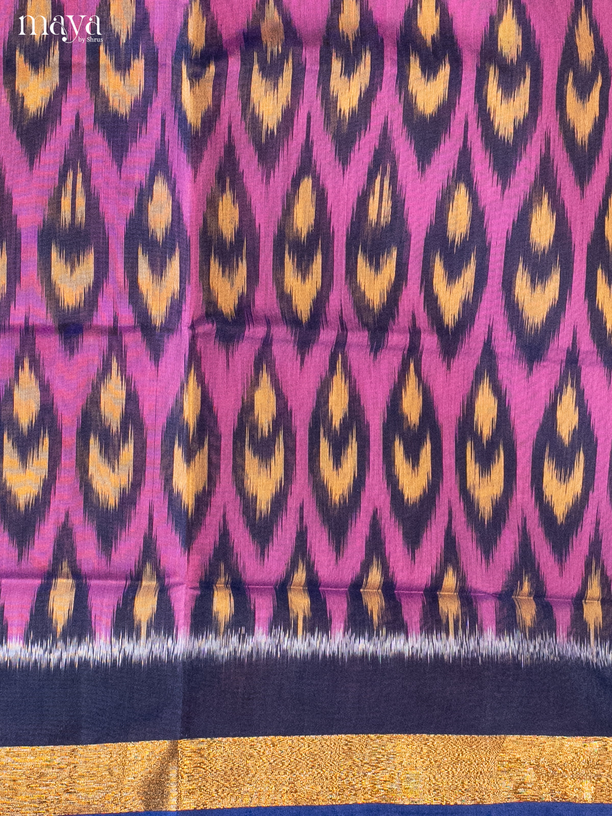 Purple & Blue -Pochampally Salwar Unstitch
