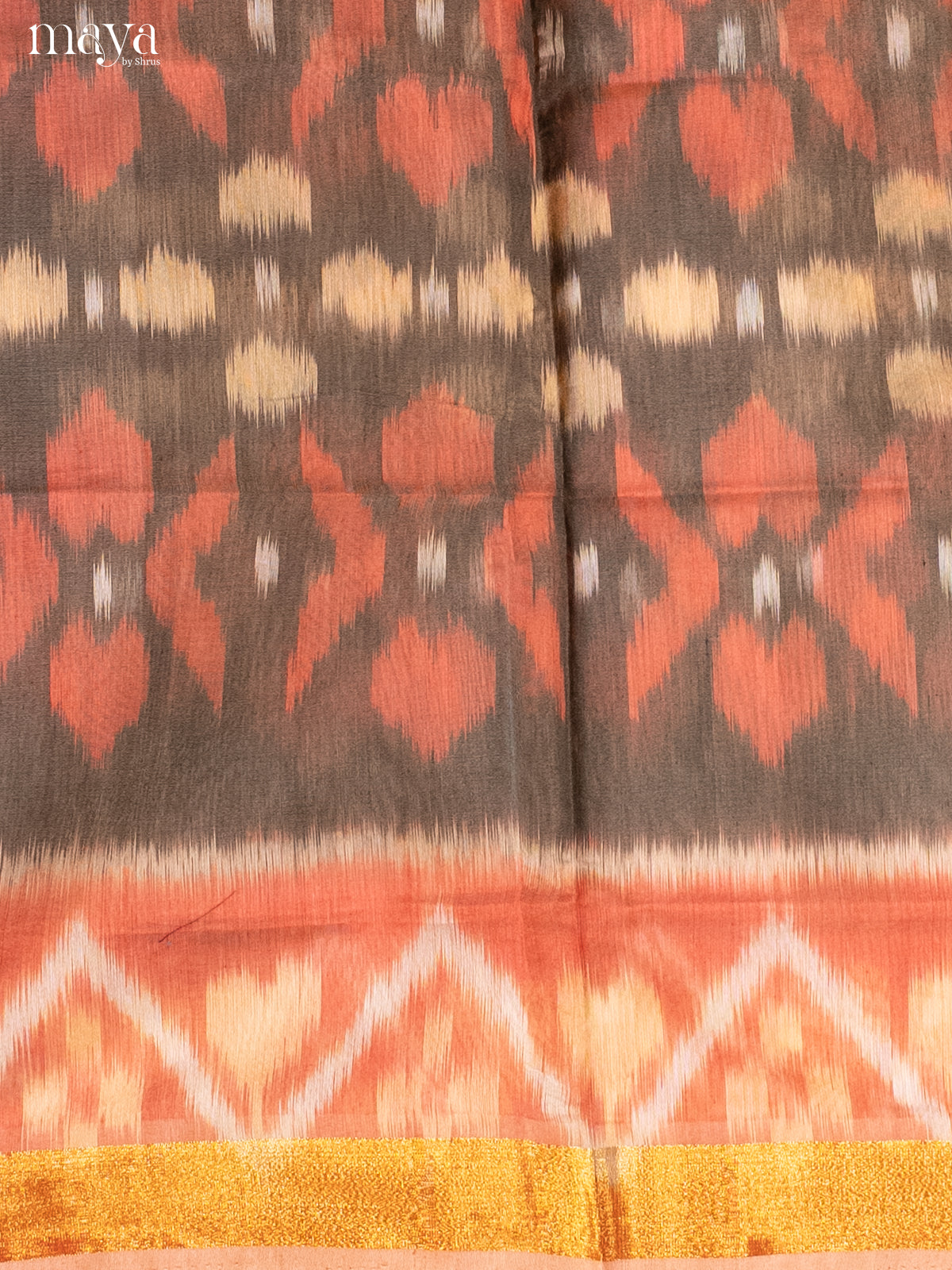 Grey-Pochampally Salwar Unstitch