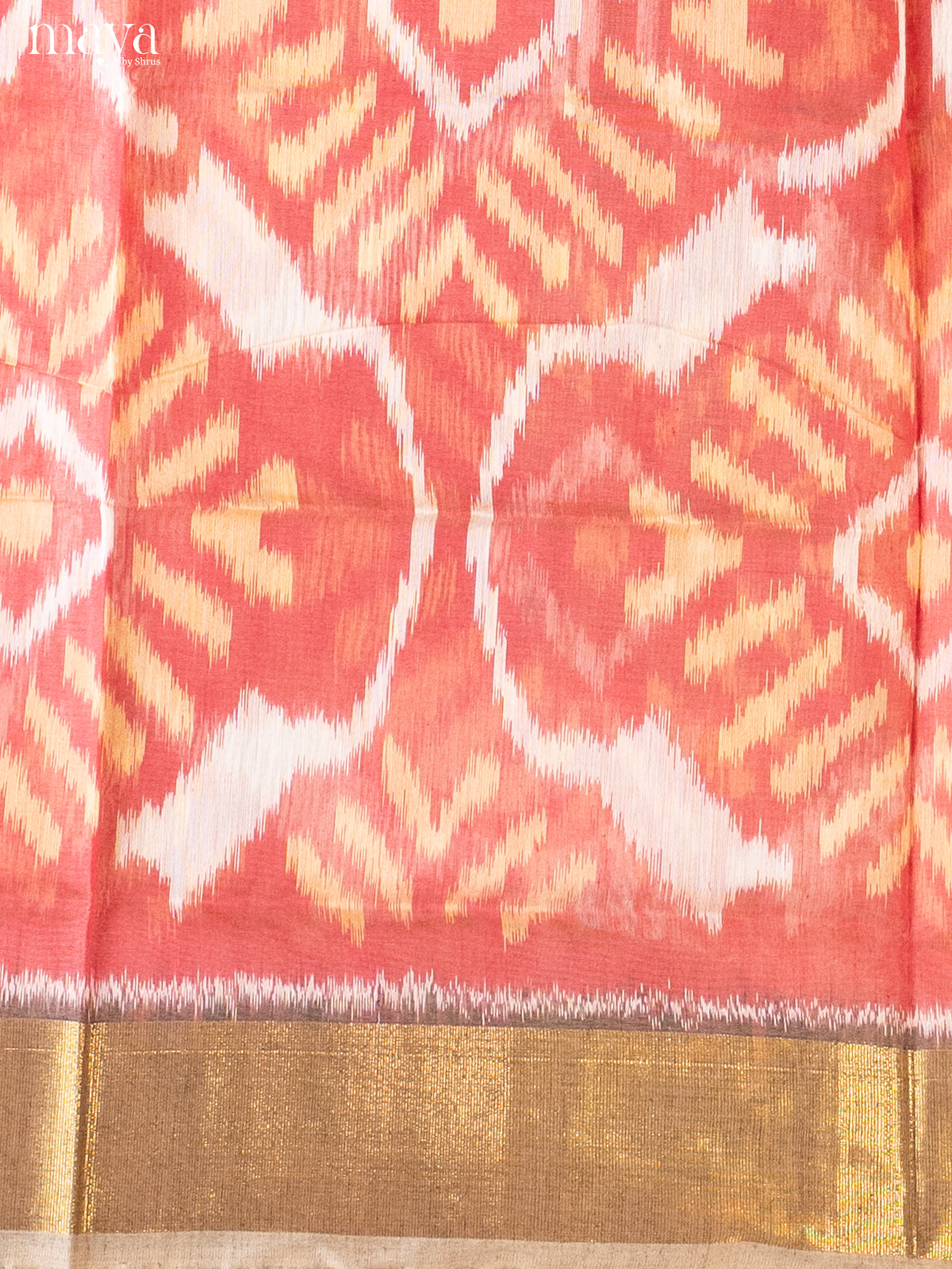 brick & Double Shaded Purple-Pochampally Salwar Unstitch