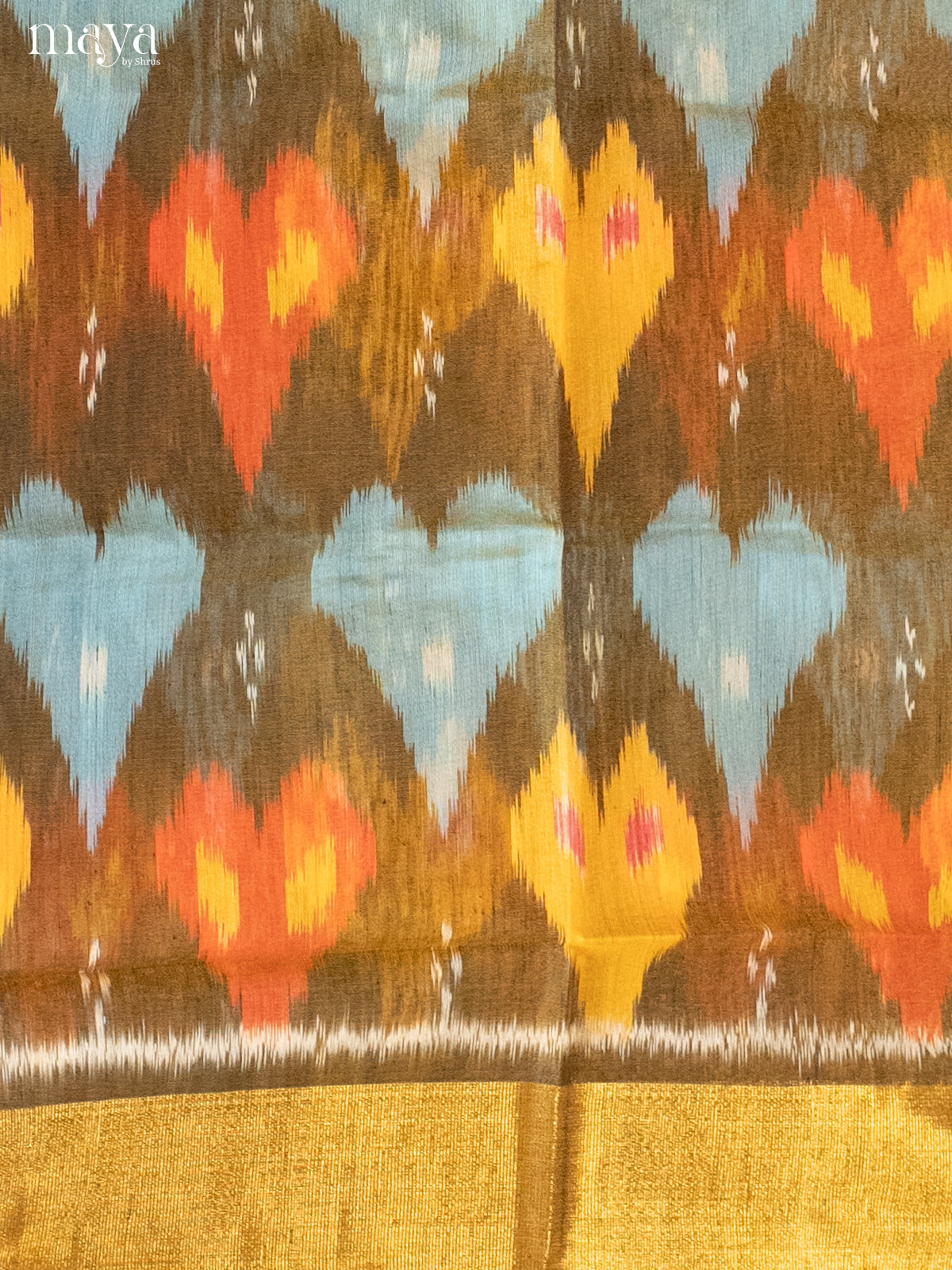 Chutney Green-Pochampally Salwar Unstitch