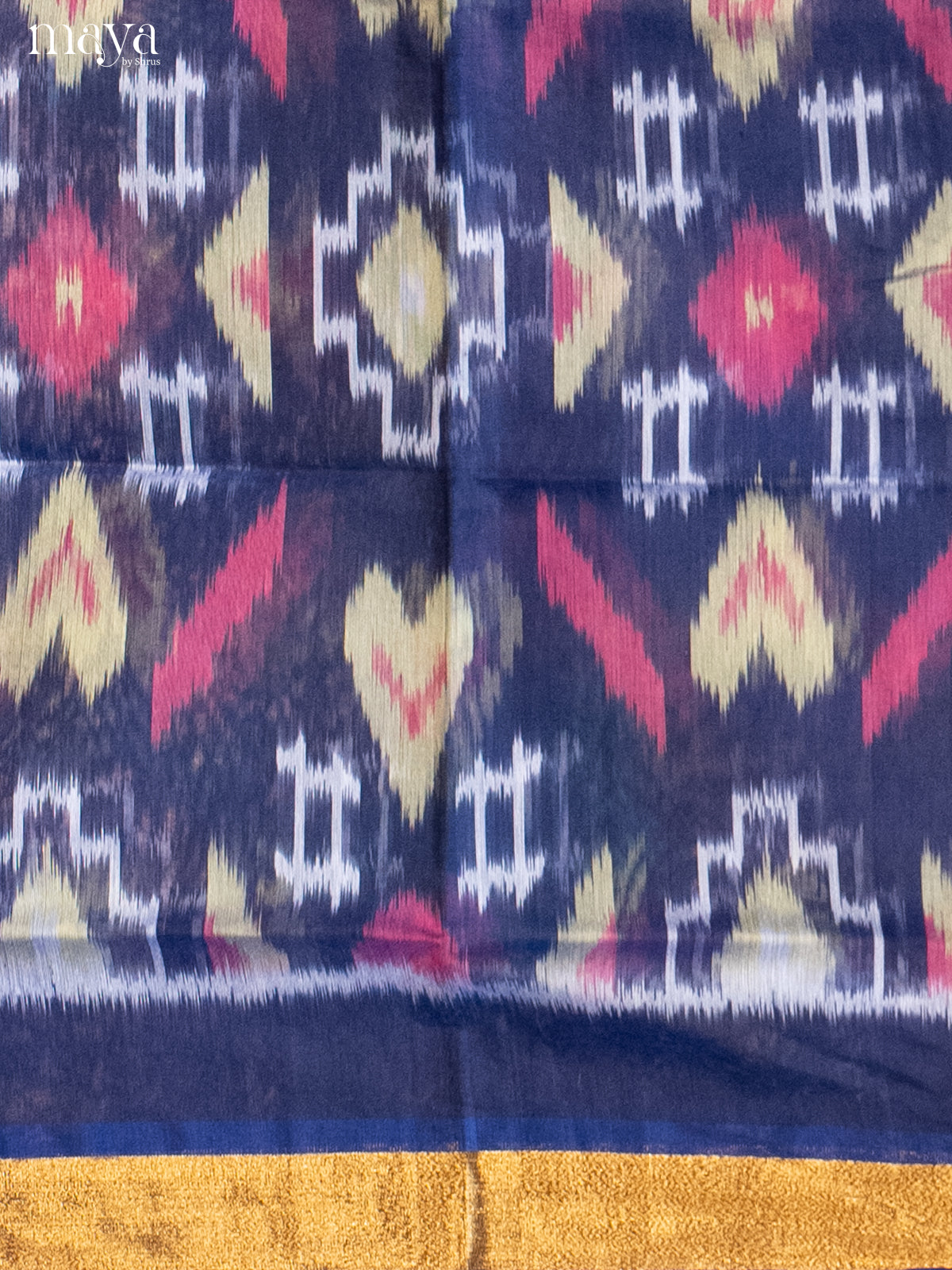 Blue & Green -Pochampally Salwar Unstitch