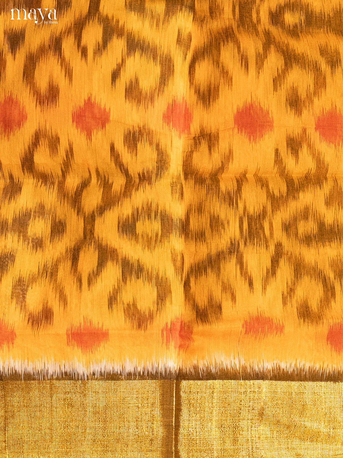 Yellow & Purple -Pochampally Salwar Unstitch