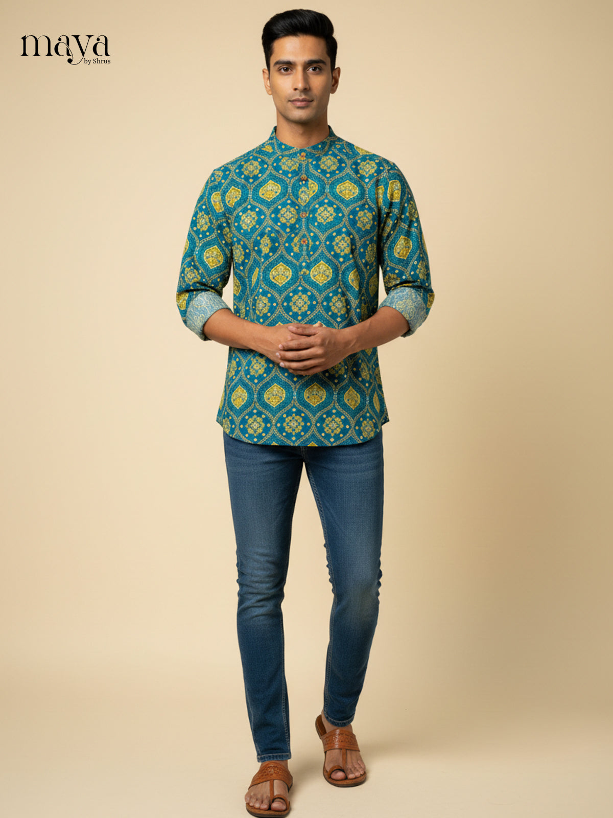 MEA17011-Readymade Mens Kurta