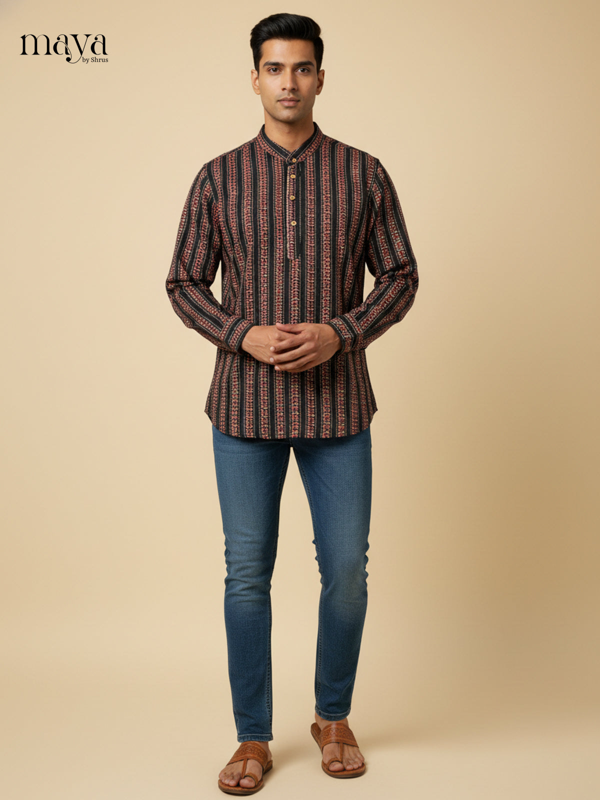 MEA17013-Readymade Mens Kurta