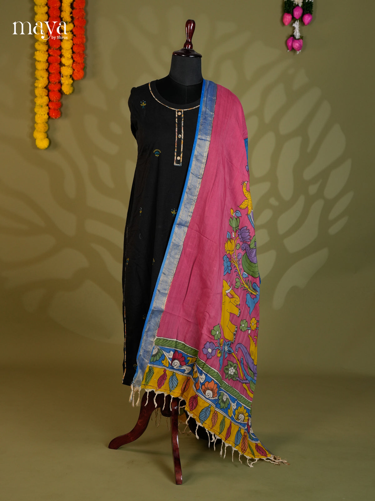 MEA24001-Penkalamkari Dupatta