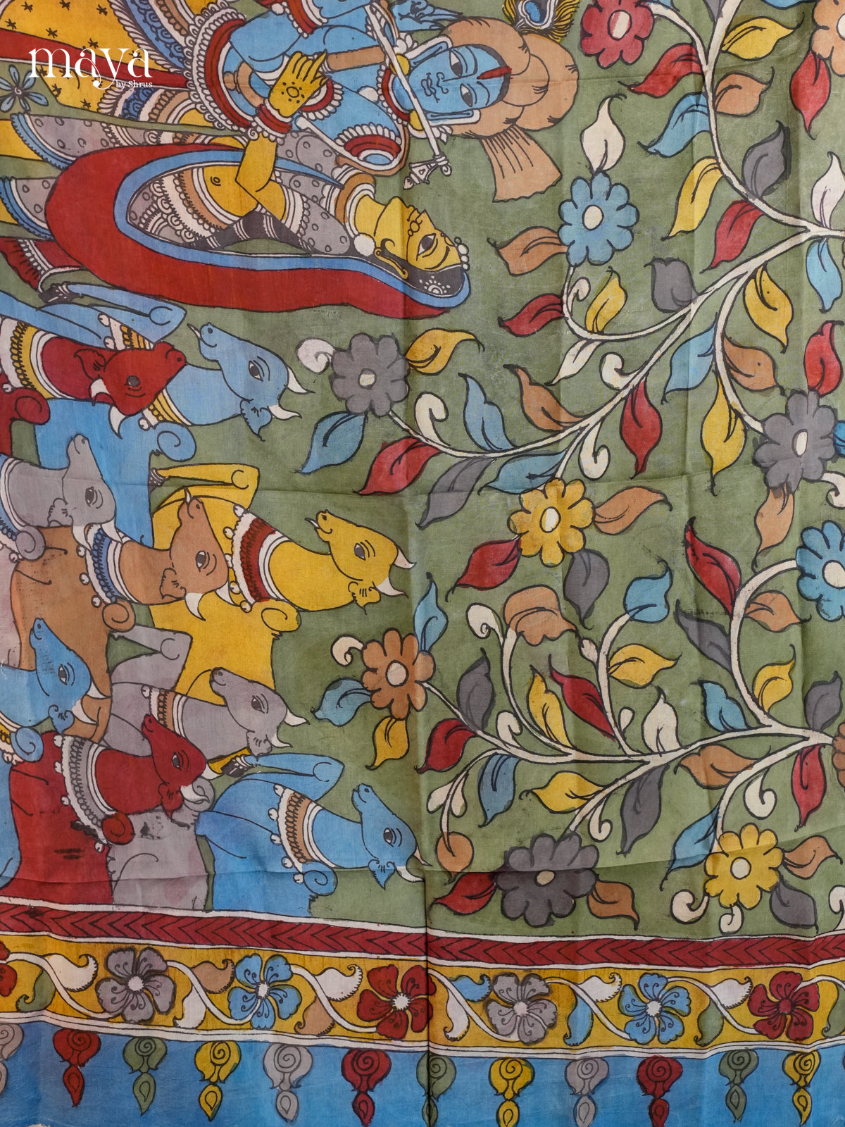 MEA24005-Penkalamkari Dupatta