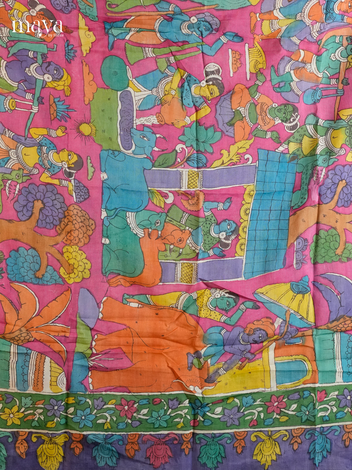 MEA24013-Penkalamkari Dupatta