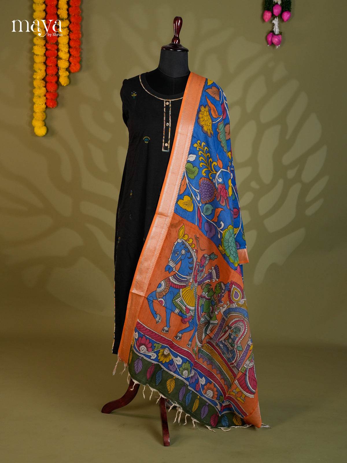 MEA24019-Penkalamkari Dupatta