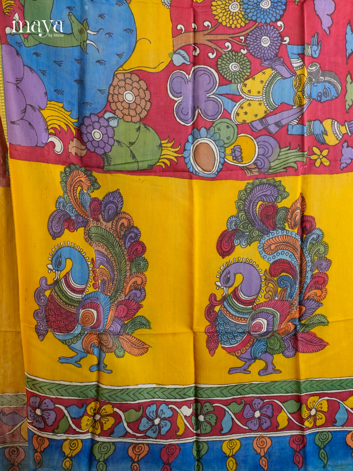 MEA24020-Penkalamkari Dupatta