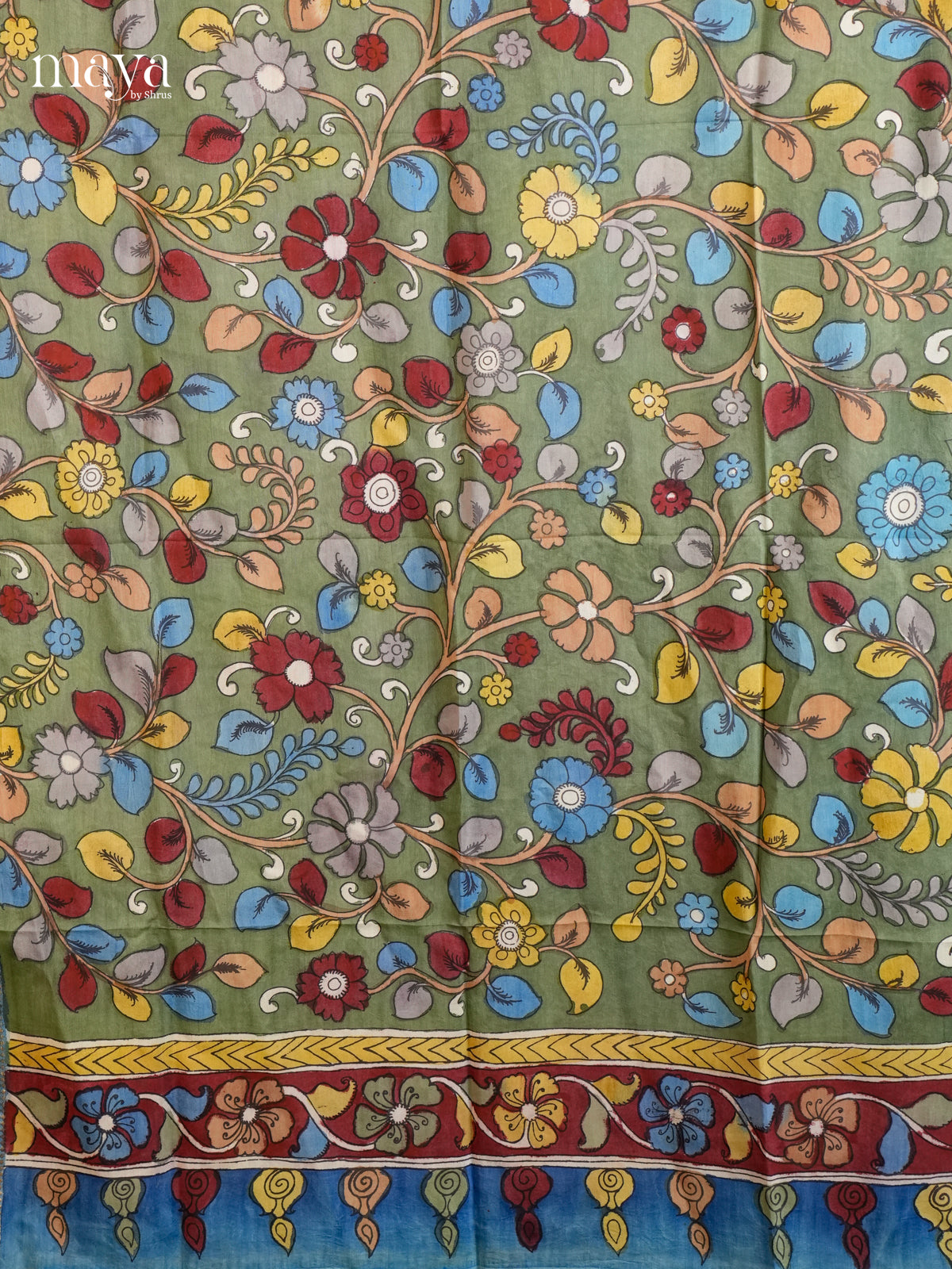MEA24021-Penkalamkari Dupatta