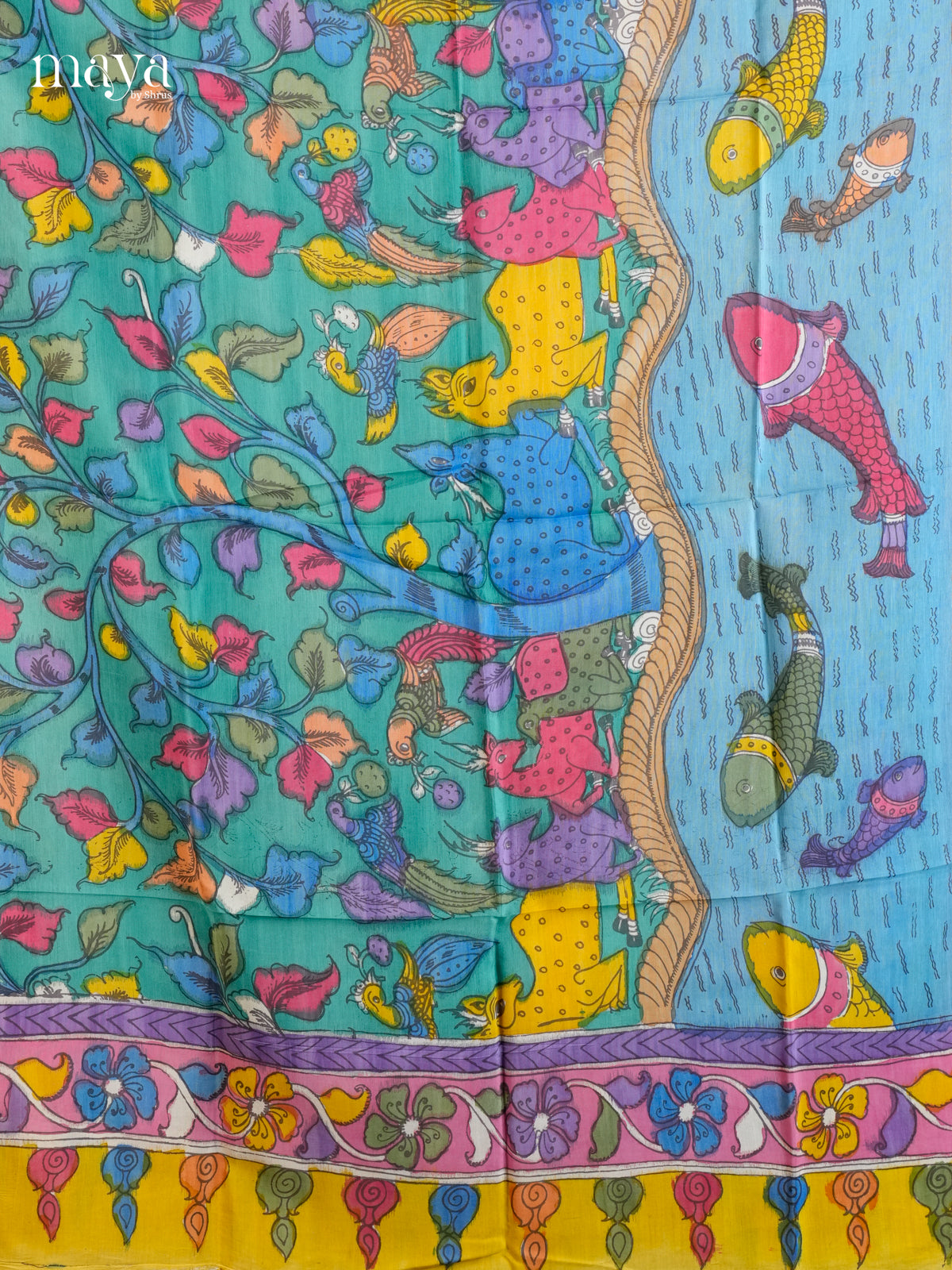 MEA24025-Penkalamkari Dupatta