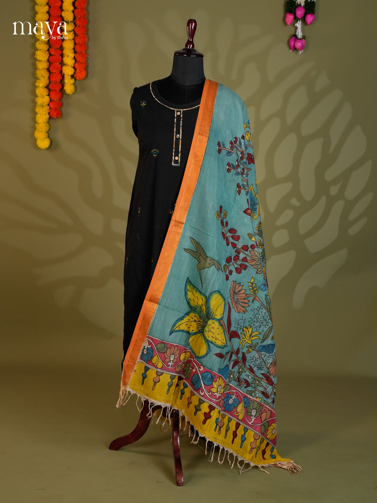 MEA24032-Penkalamkari Dupatta