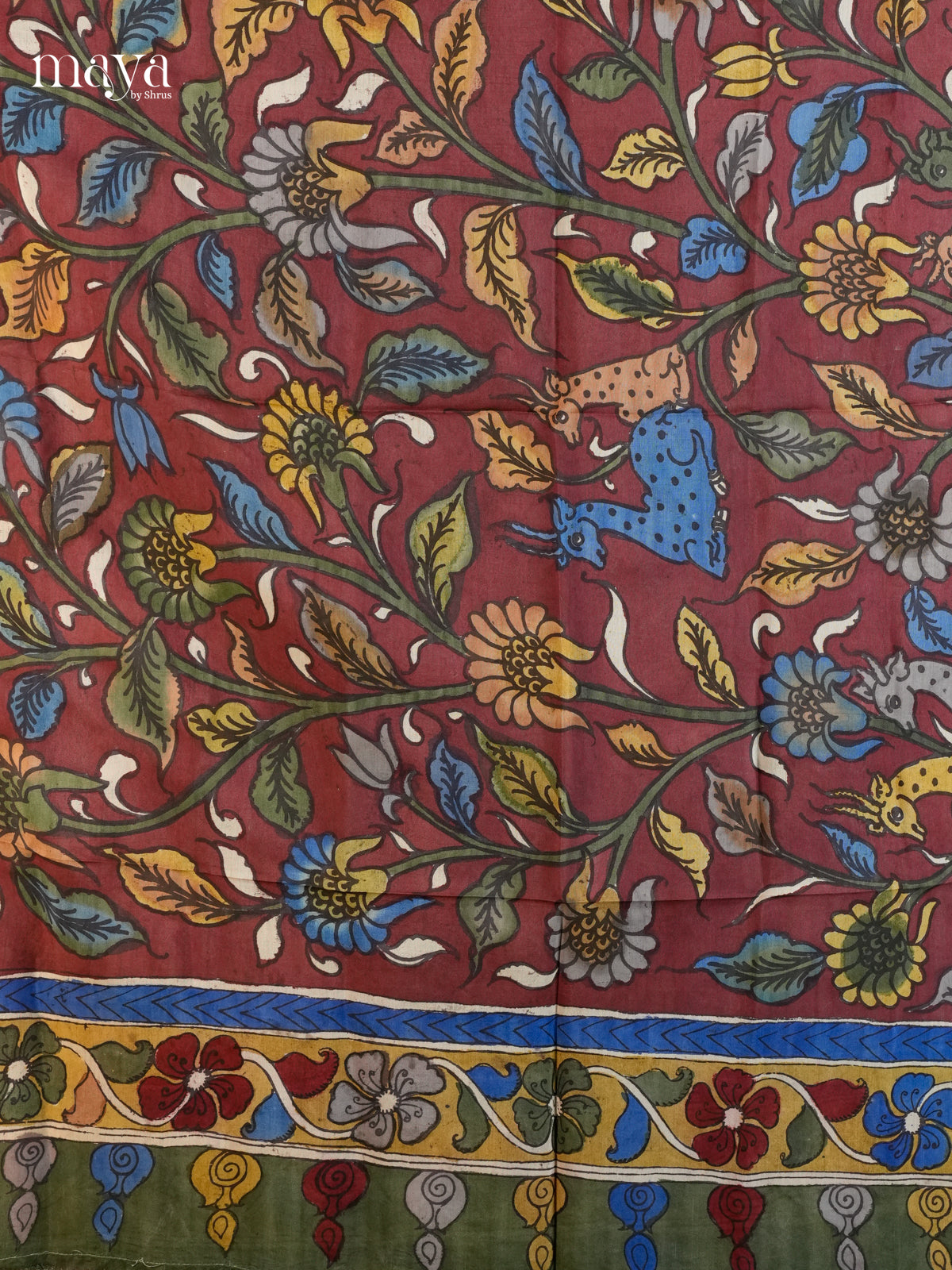 MEA24062-Penkalamkari Dupatta