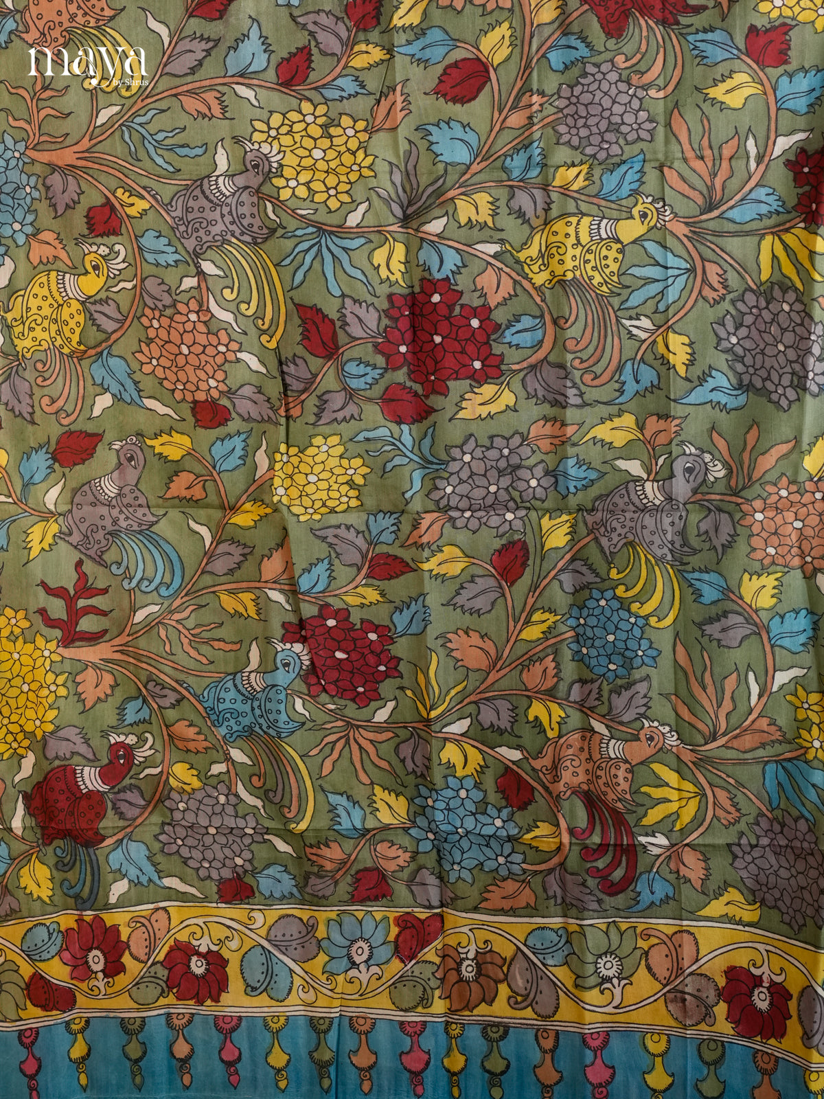 MEA24072-Penkalamkari Dupatta