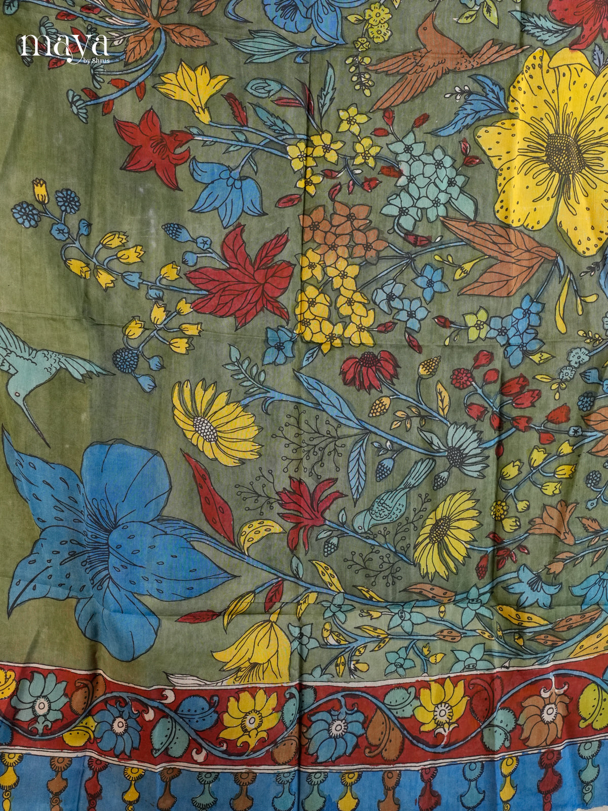 MEA24075-Penkalamkari Dupatta