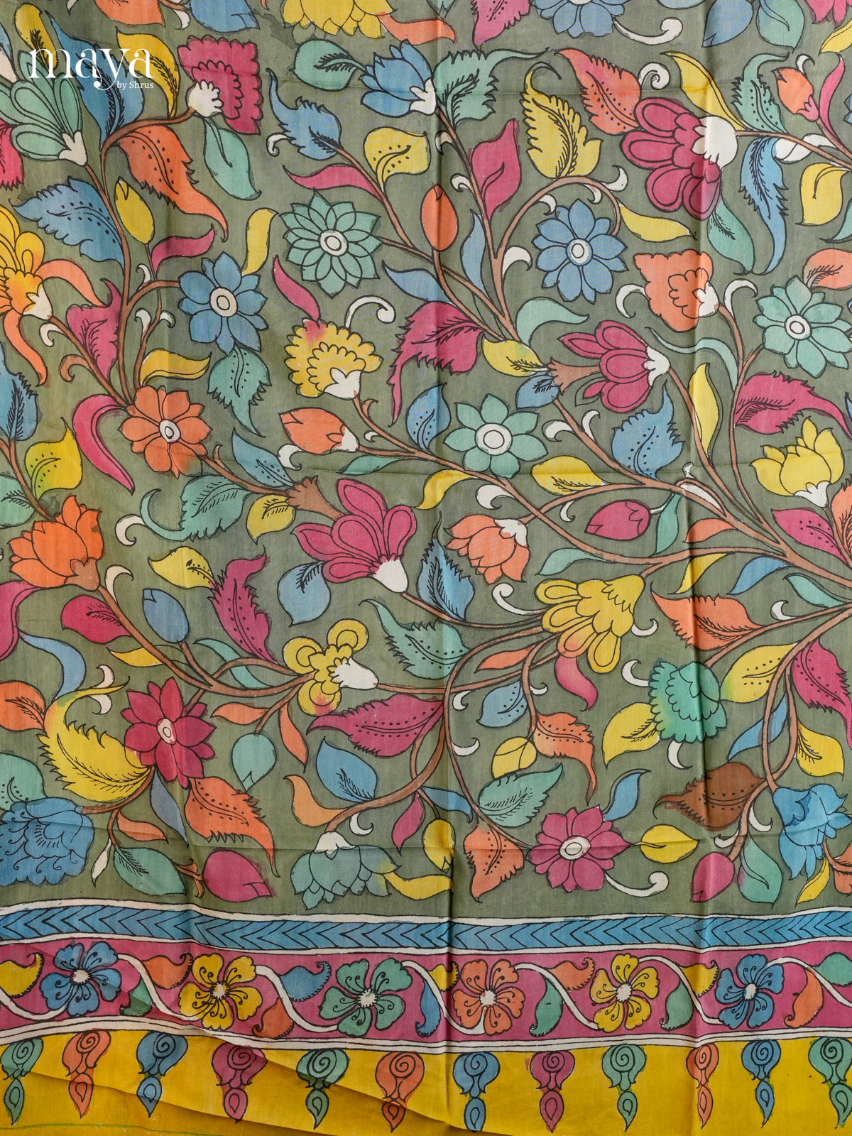 MEA24078-Penkalamkari Dupatta