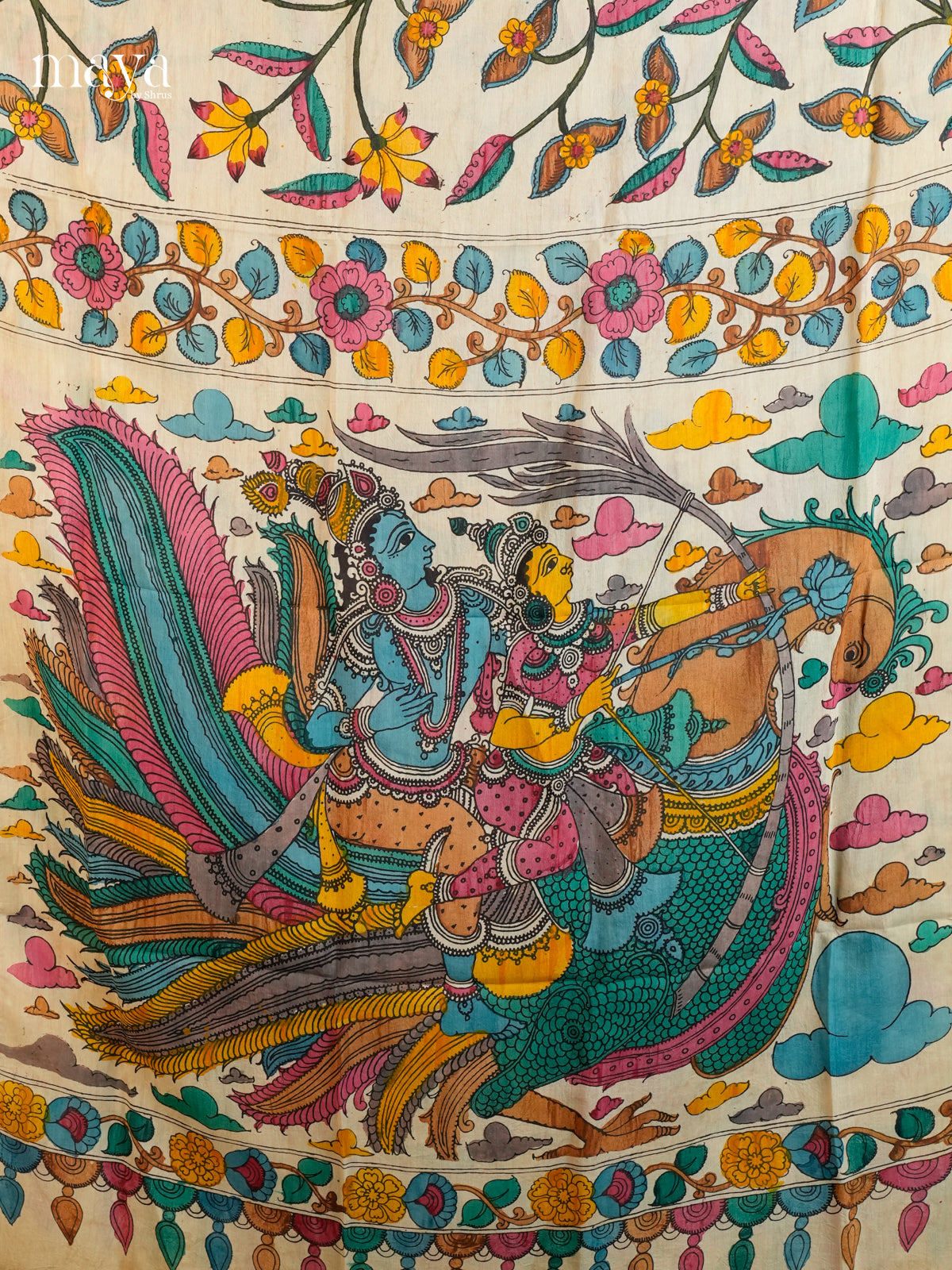 MEA24087-Penkalamkari Dupatta