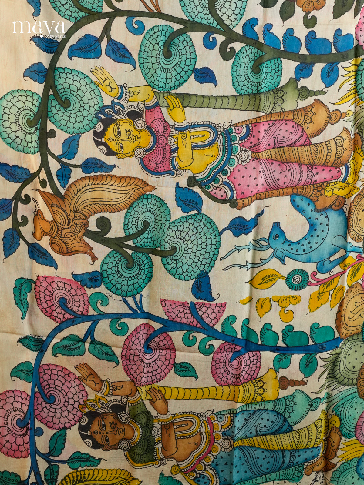 MEA24090-Penkalamkari Dupatta