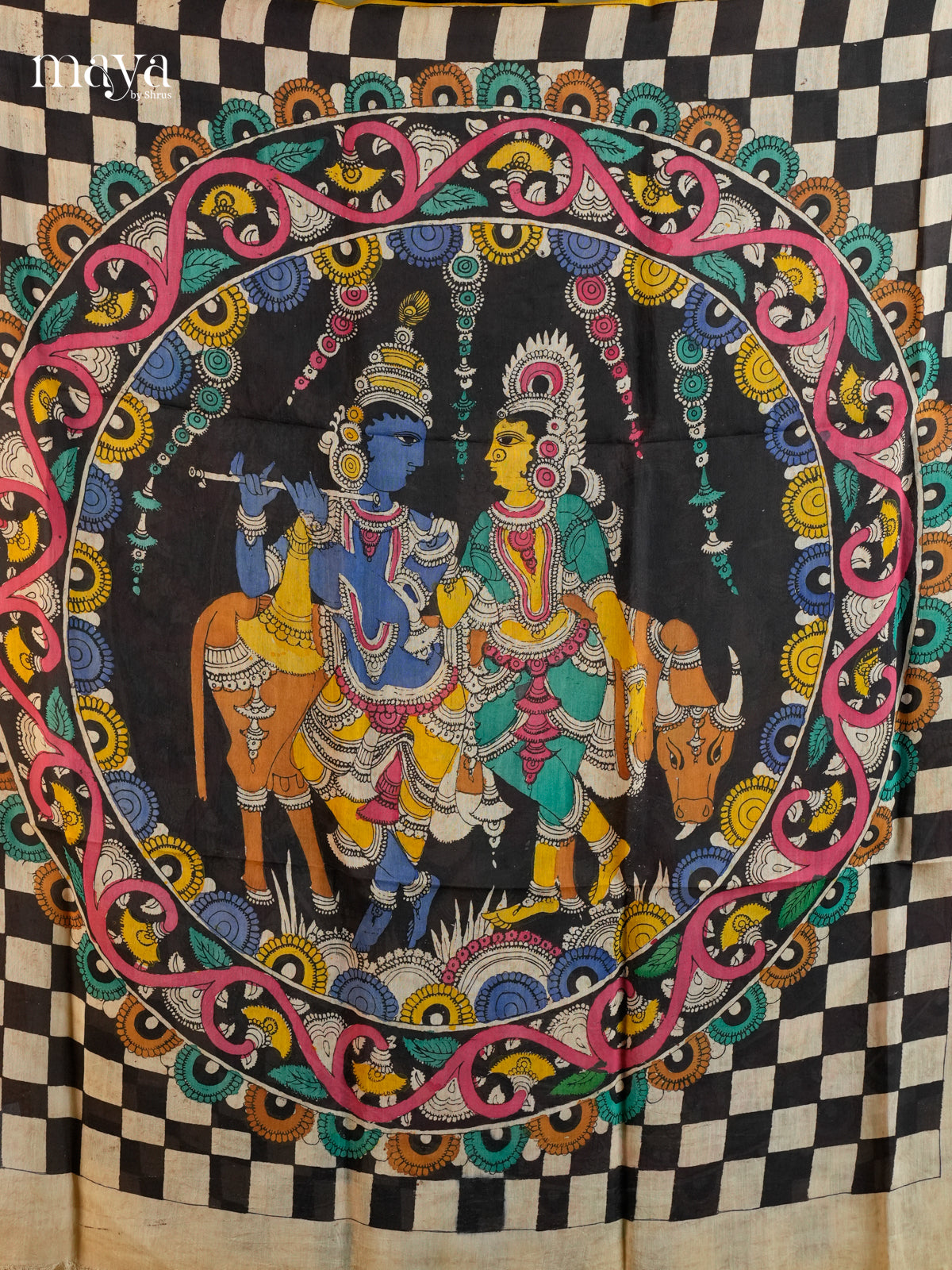 MEA24093-Penkalamkari Dupatta