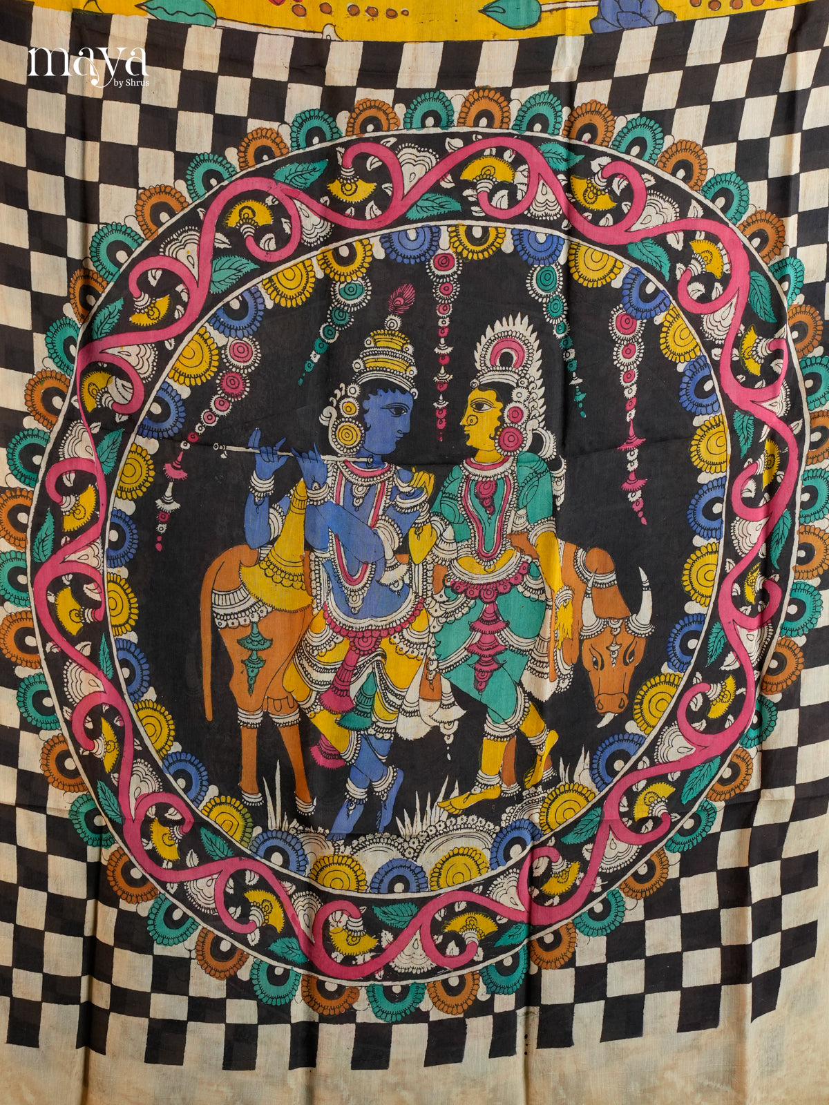 MEA24094-Penkalamkari Dupatta
