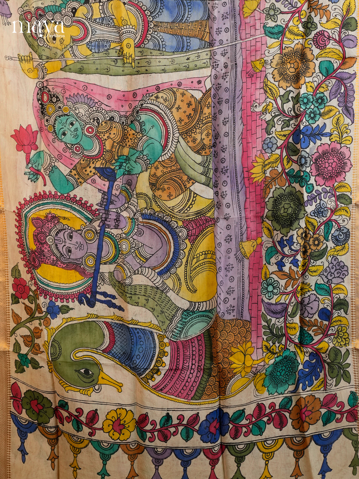 MEA24118-Penkalamkari Dupatta