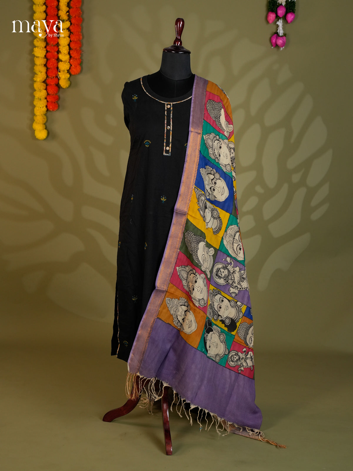MEA24135-Penkalamkari Dupatta