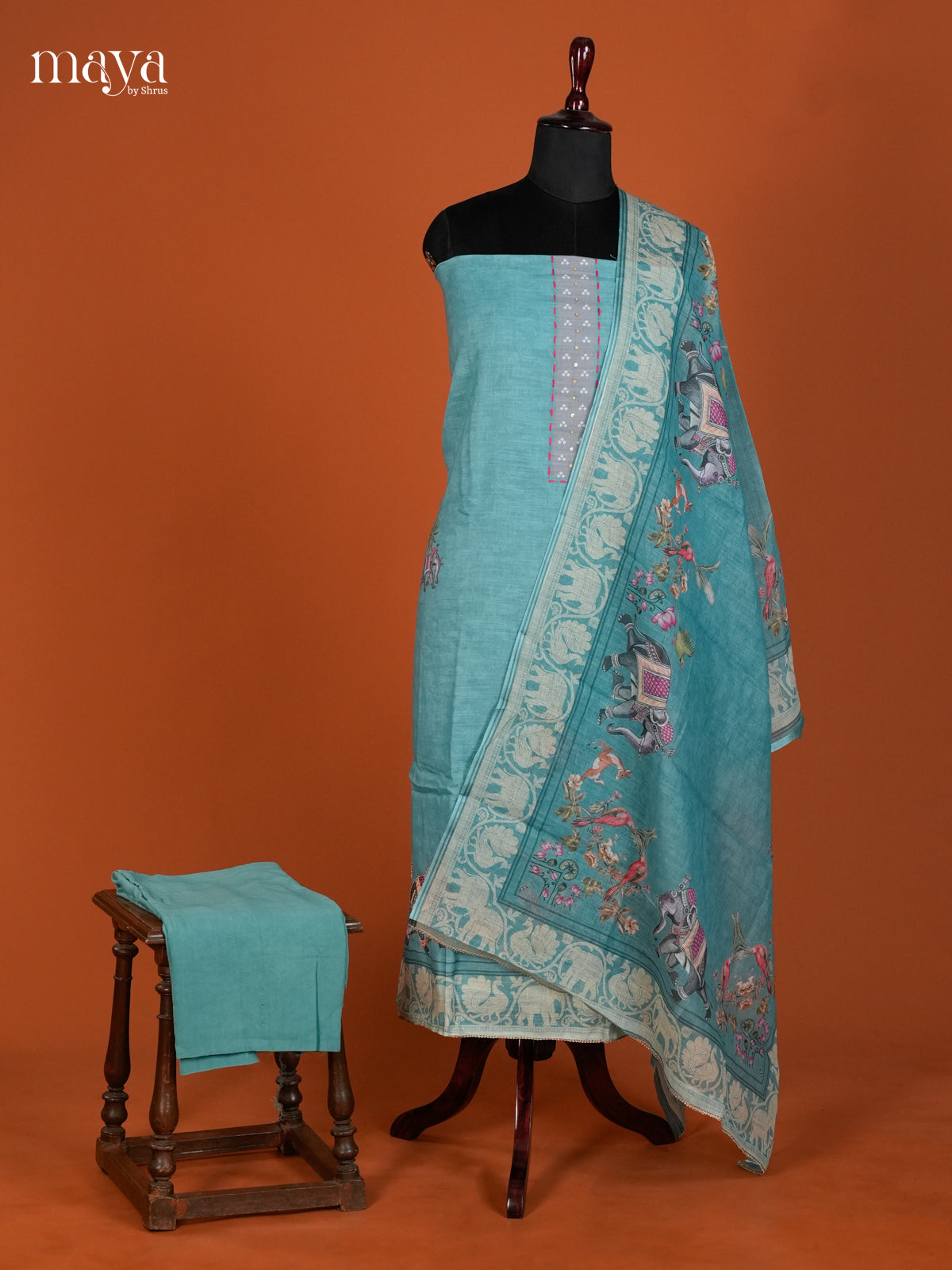 Chanderi salwar - MEC05006