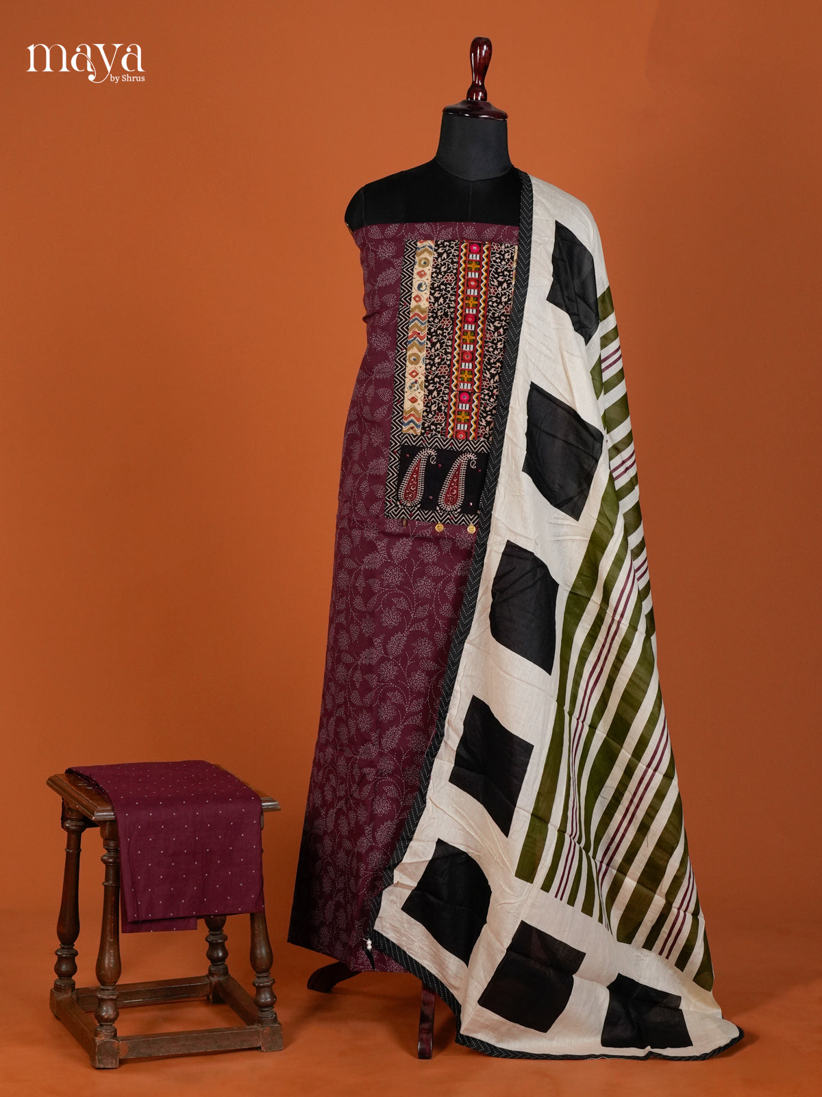 Ajrakh Salwar - MEC05095