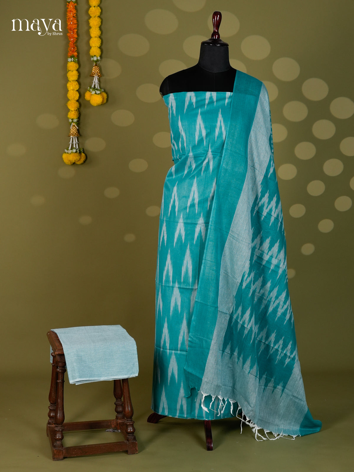 Blue - Ikkat Salwar - MEC18006