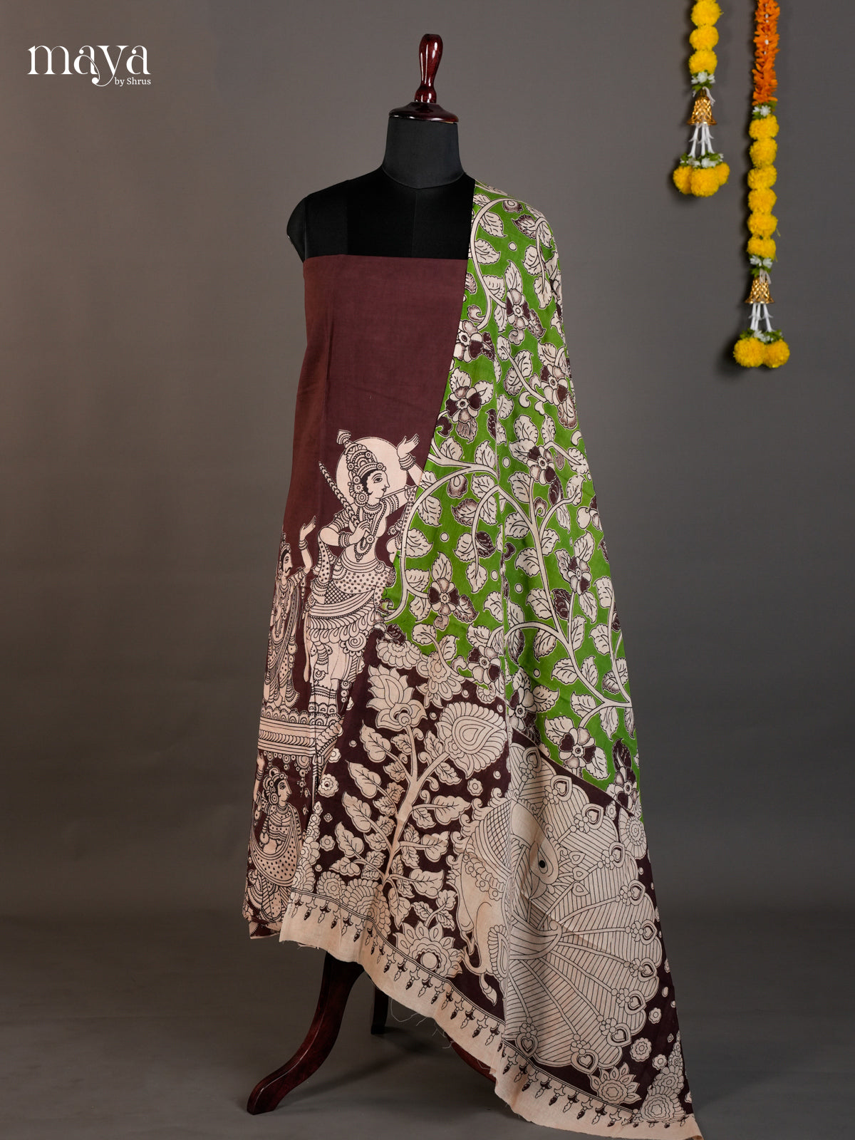 kalamkari Salwar Unstitch - MED07002
