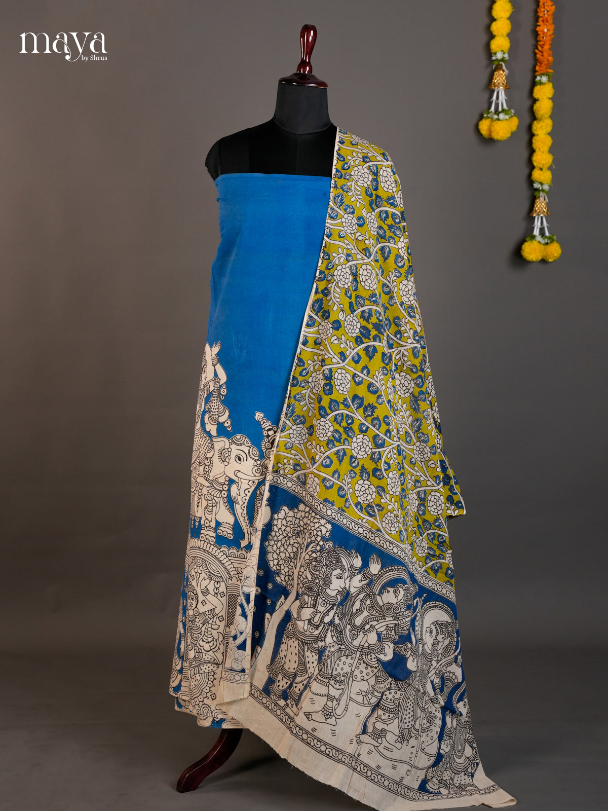 kalamkari Salwar Unstitch - MED07005