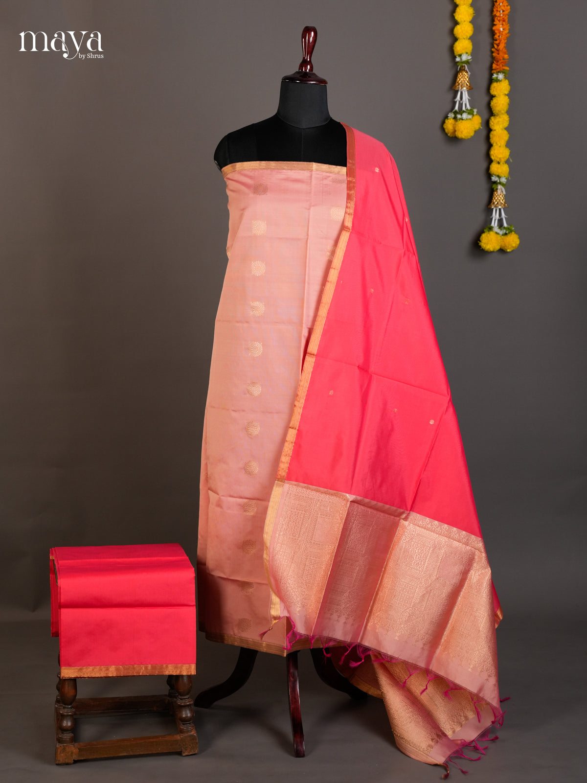 semi softsilk salwar - MED20104