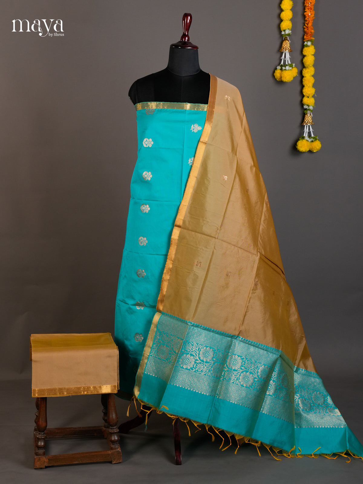 semi softsilk salwar - MED20130
