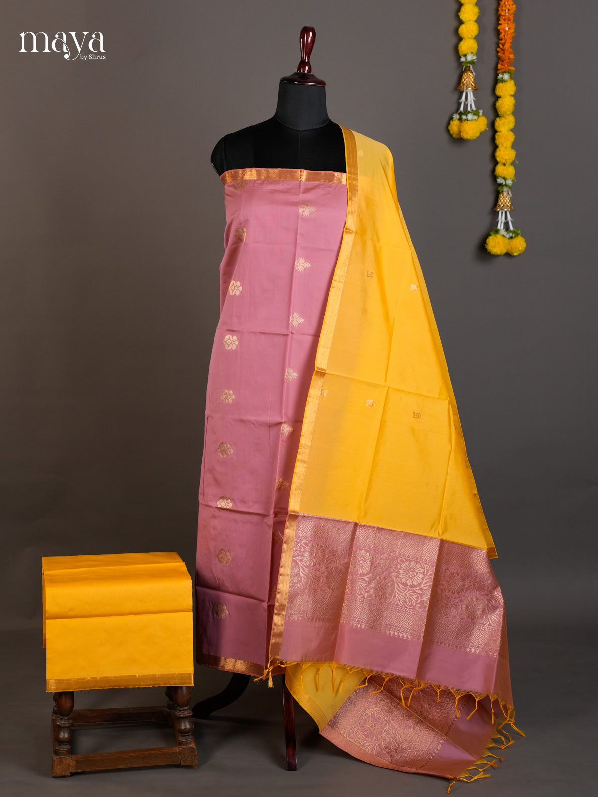 semi softsilk salwar - MED20150
