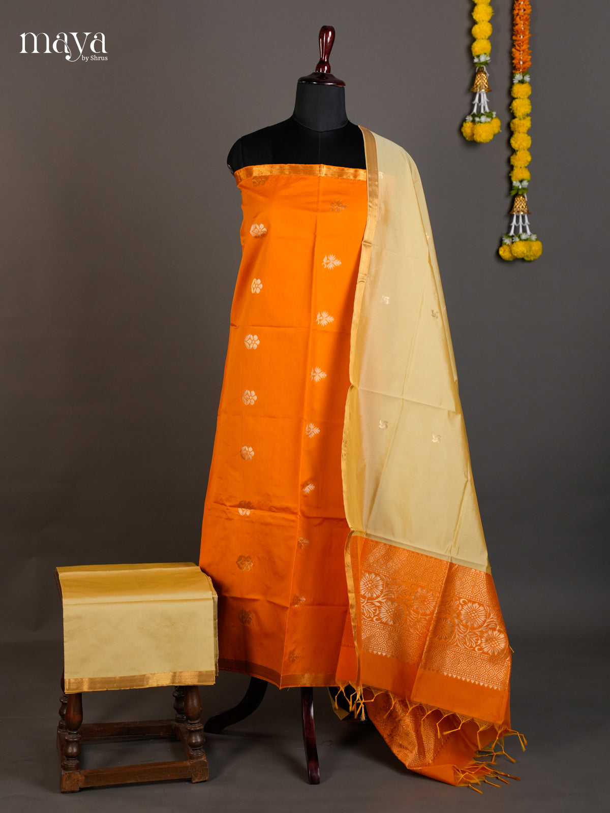 semi softsilk salwar - MED20153
