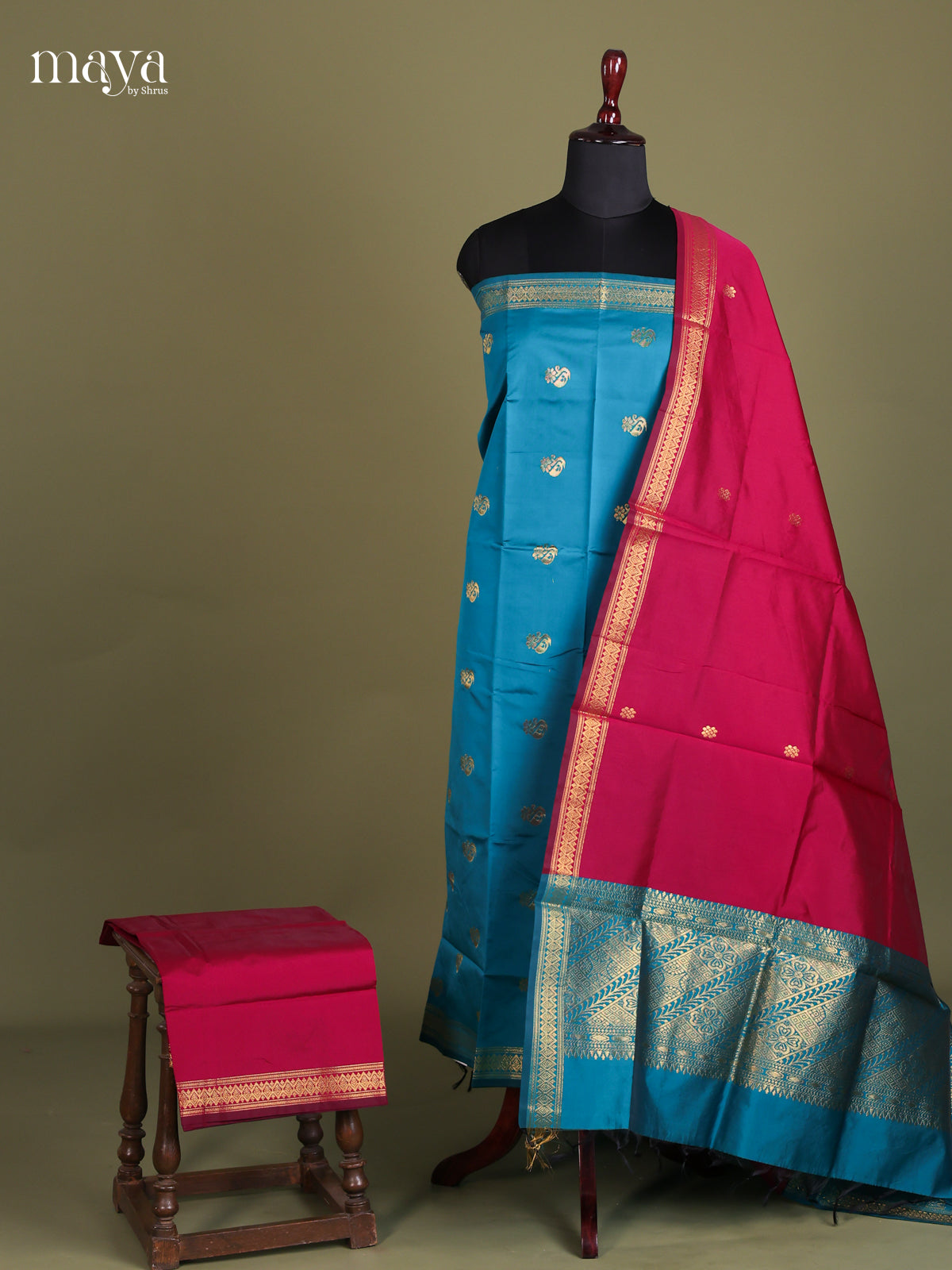 semi softsilk salwar - MEE22009