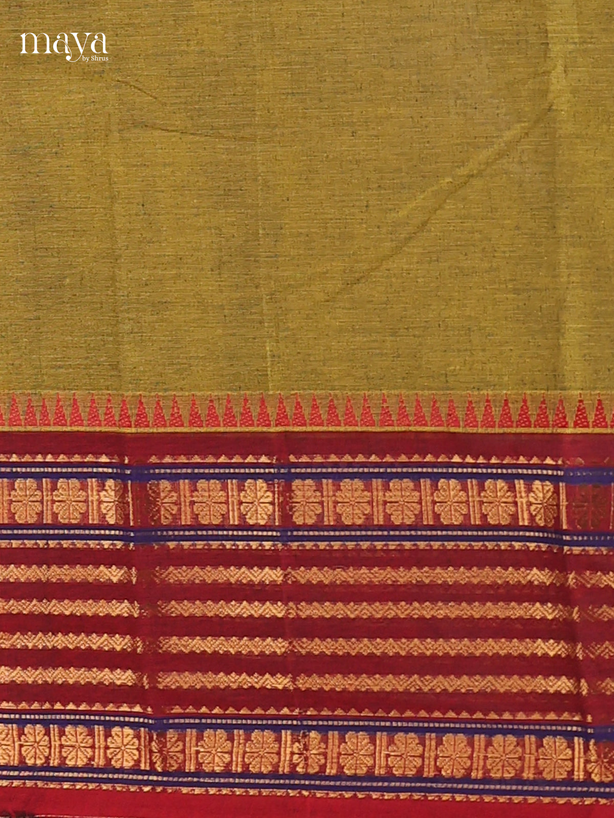 Light Green & Red - chettinad top & dupatta combo