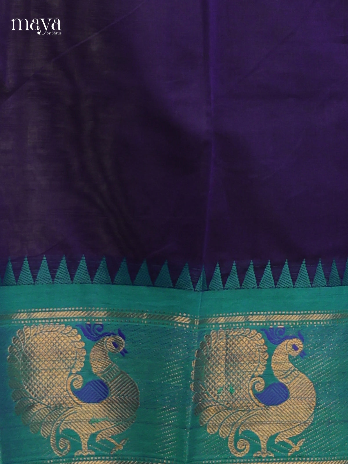Blue & Teal - chettinad top & dupatta combo