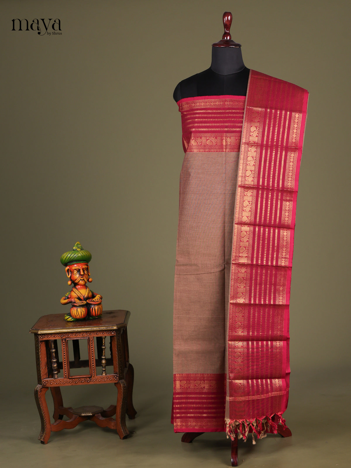 chettinad top & dupatta combo - MEG02011