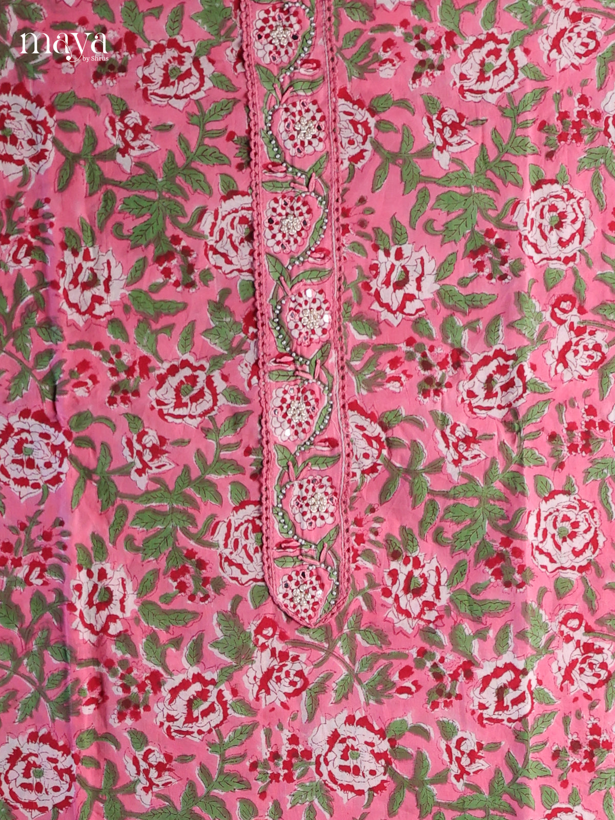Pink & White - Cotton salwar