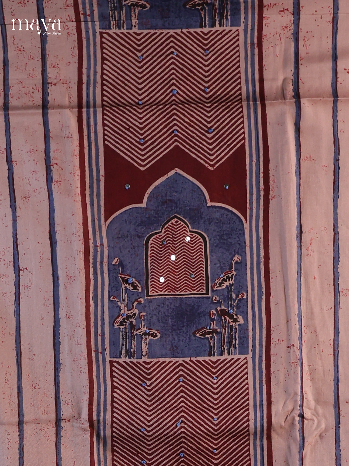 Grey & Brown - Cotton salwar Unstitched