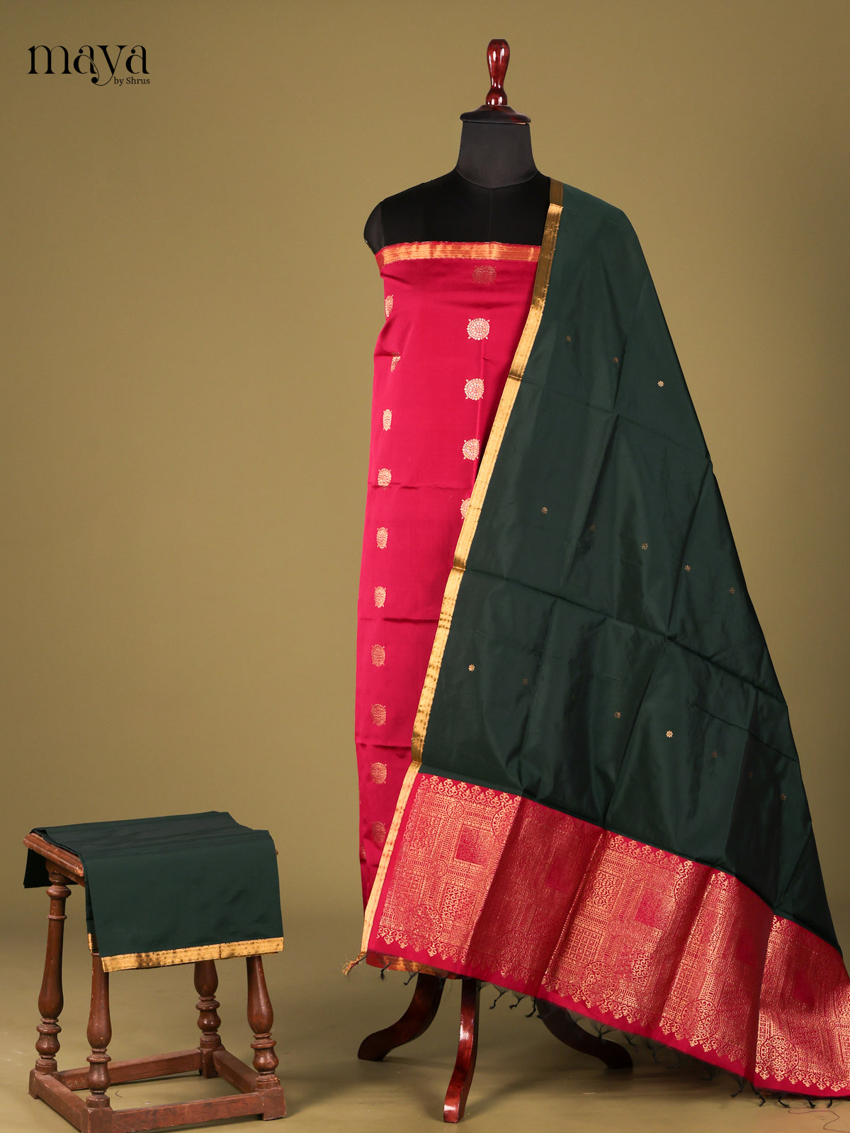 semi softsilk salwar - MEG18013