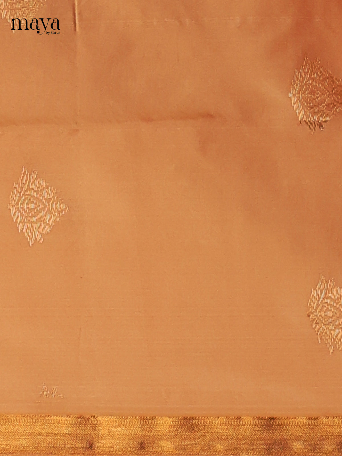 Beautiful Peach semi softsilk salwar unstitch with Green dupatta