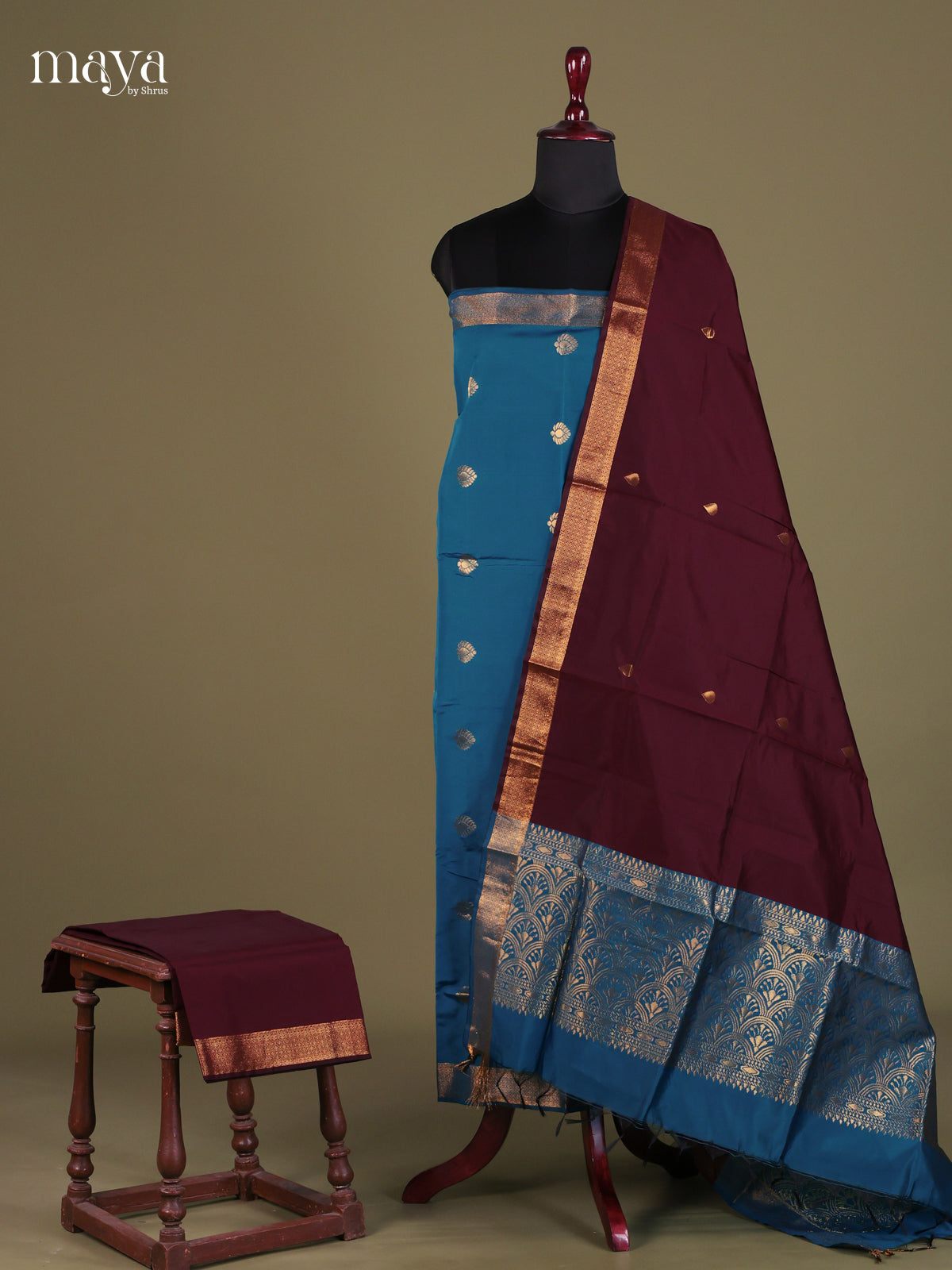 semi softsilk salwar - MEG18065