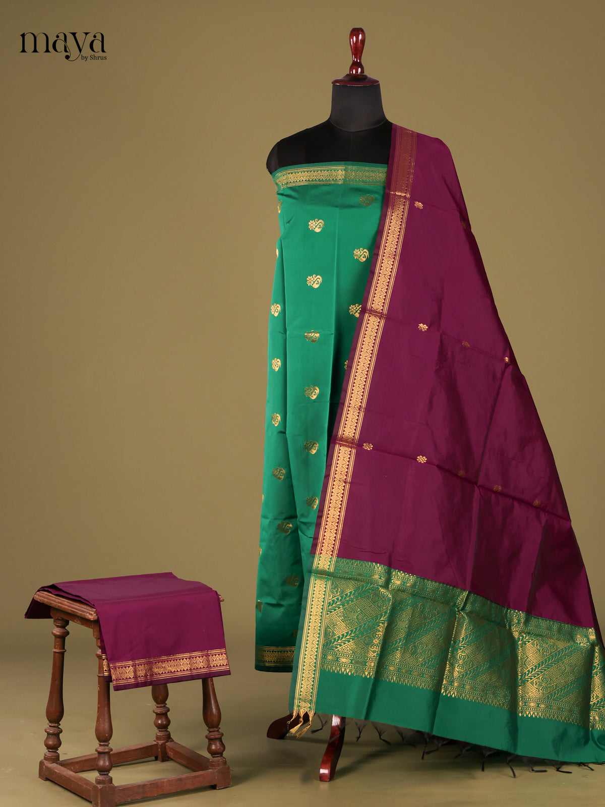 semi softsilk salwar - MEG18080