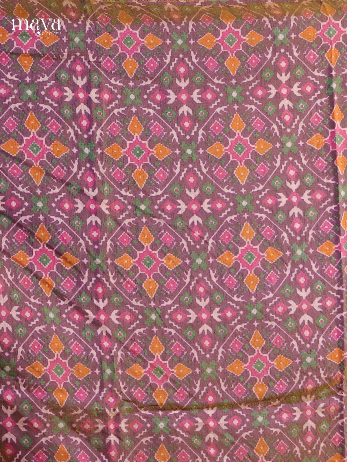 Purple - Semi patola salwar Unstitched