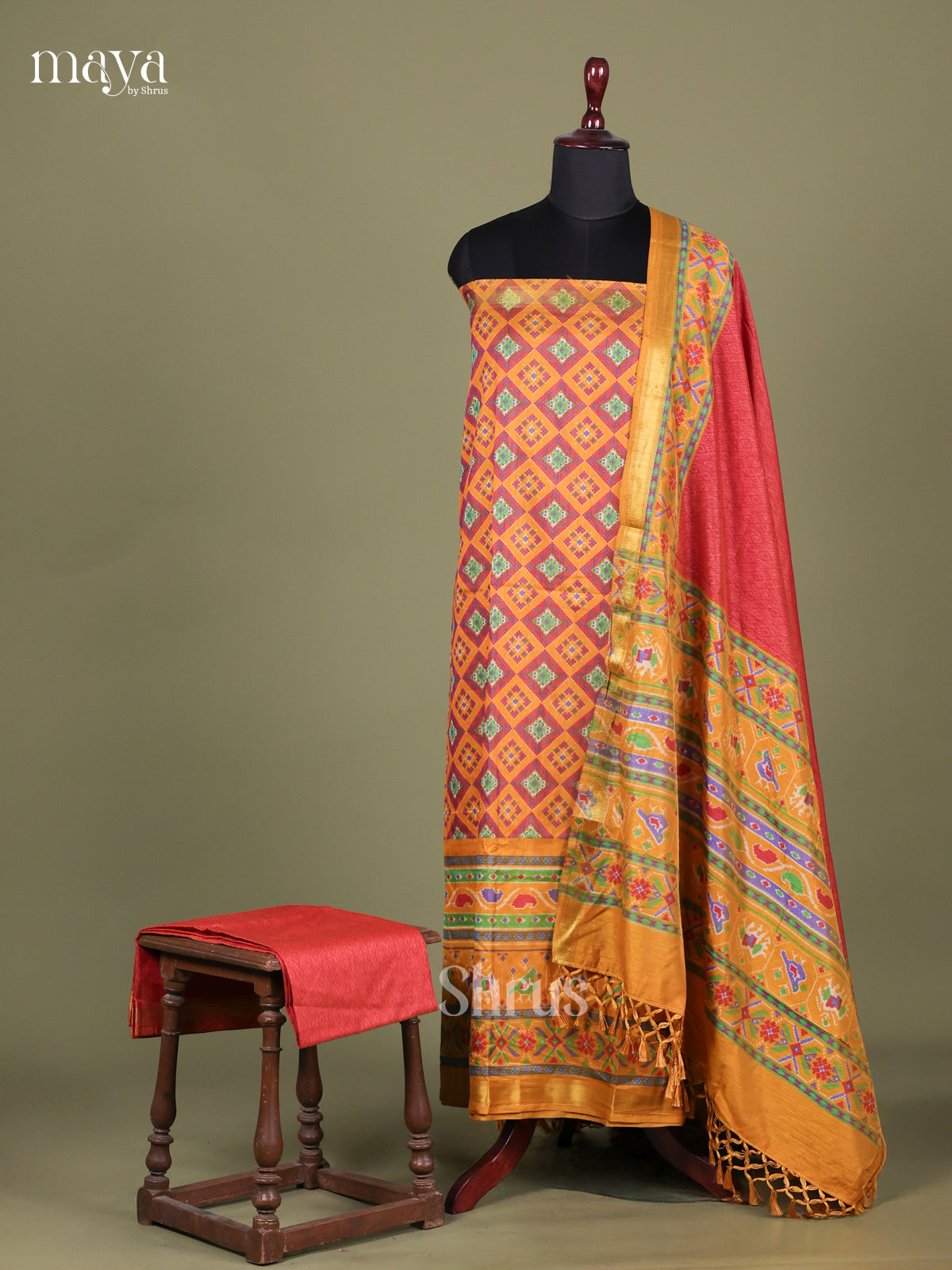Mustard & Brick - Semi patola salwar